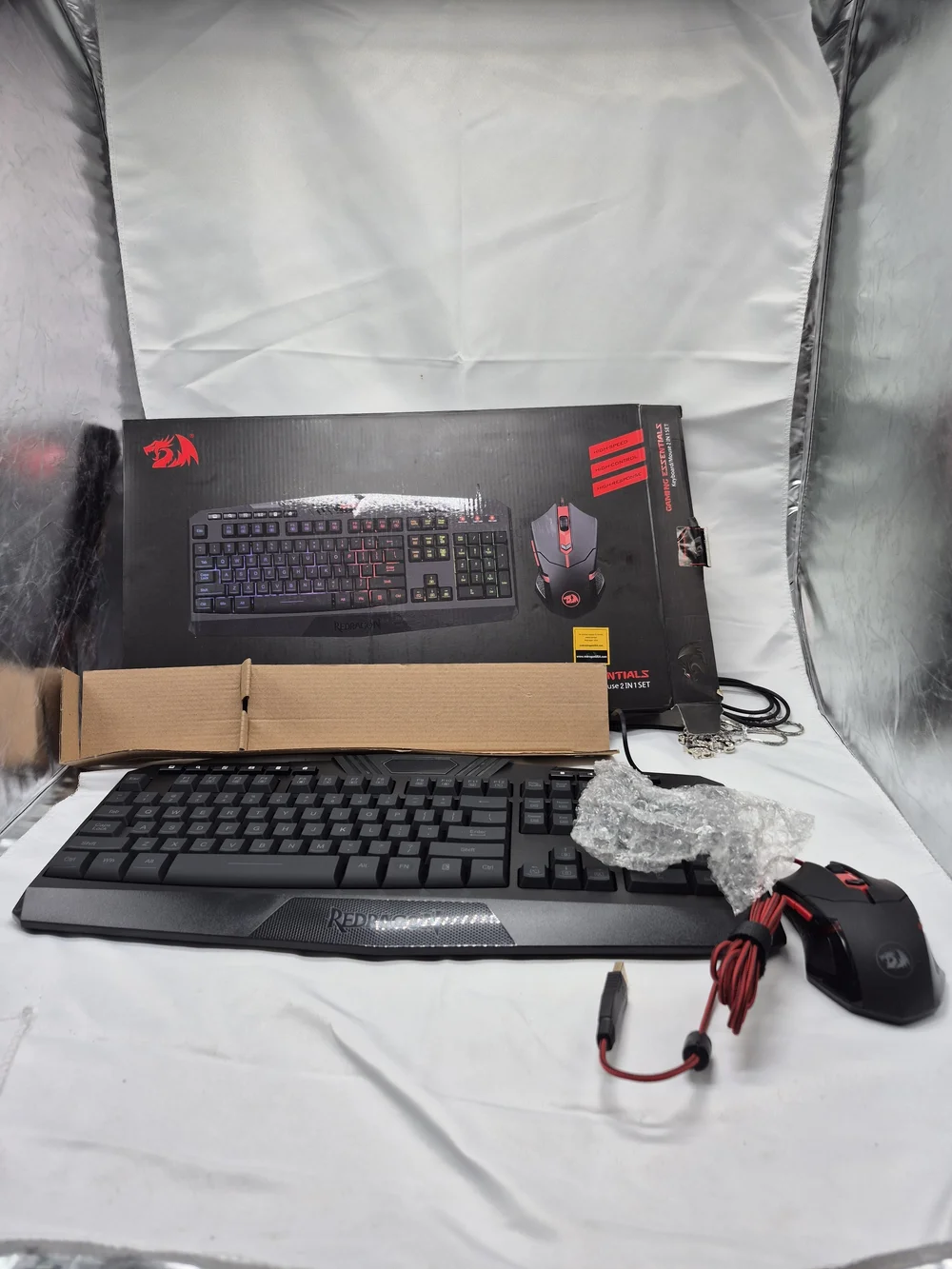 Black Wired Gaming Keyboard and Mouse Combo